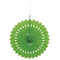 Green Hanging Paper Fan Decoration - 40.6cm