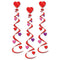 Hanging Heart Whirls - Pack of 3 - 30