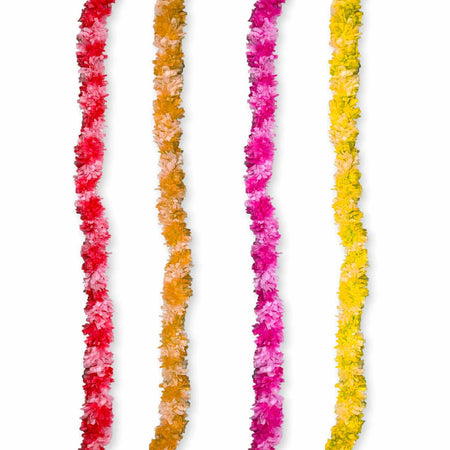 Diwali Lei Assorted Colour Garlands - 1.5m - Pack of 4