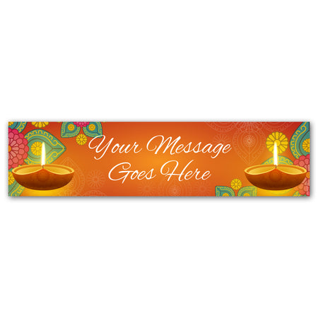 Diwali Personalised Banner Decoration - 1.2m