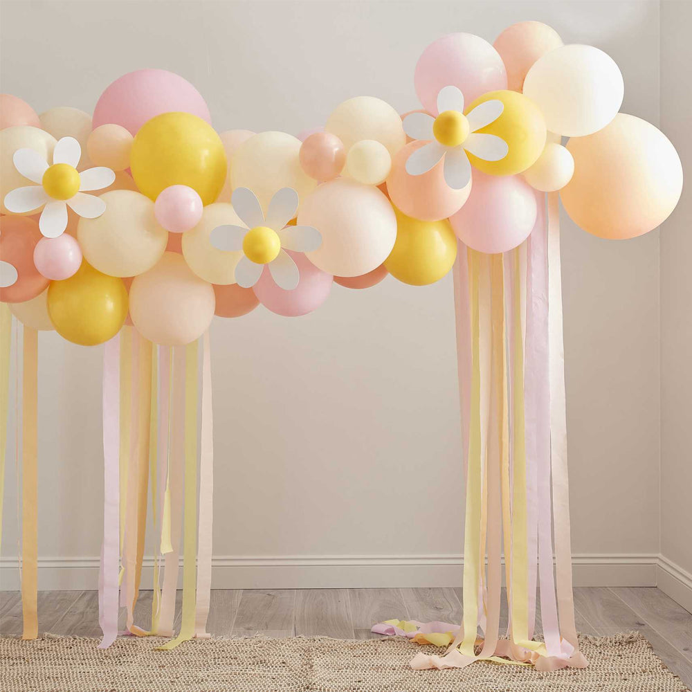 Pastel and Daisy Balloon Arch Kit