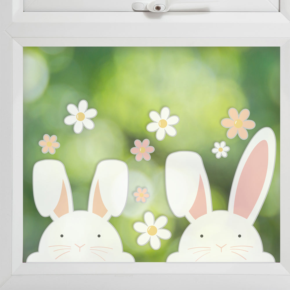 Bunny Easter Window Stickers - Pack of 10 Stickers