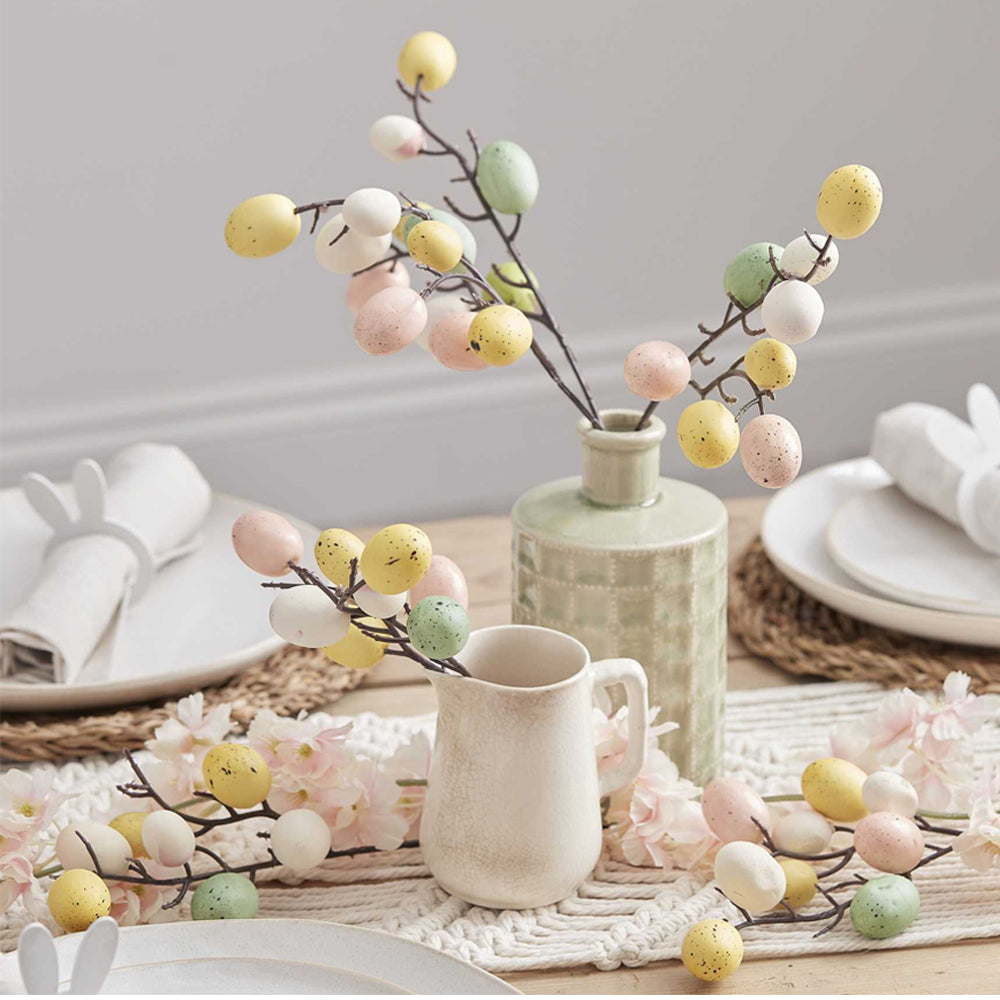 Easter Stems and Egg Decorations - Pack of 5