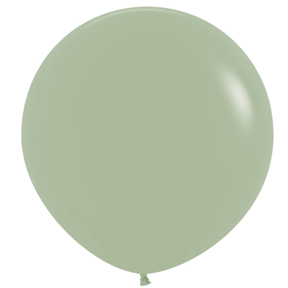 Large Eucalyptus Green Latex Balloons - 24" - Pack of 3