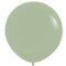 Large Eucalyptus Green Latex Balloons - 24