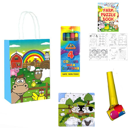 Filled Farm Themed Party Bags - Pack of 100