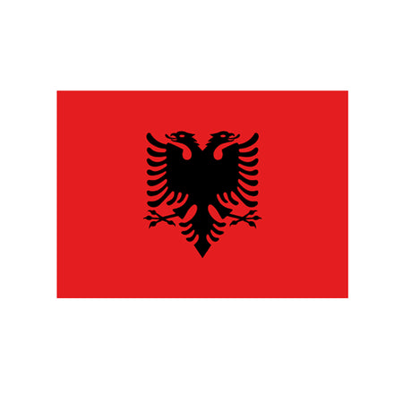 Albanian Polyester Fabric Flag 5ft x 3ft