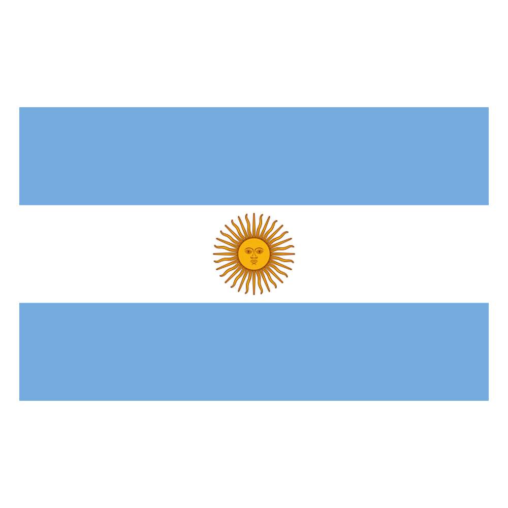 Argentina Polyester Fabric Flag 5ft x 3ft