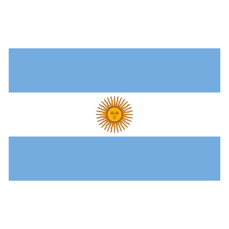 Argentina Polyester Fabric Flag 5ft x 3ft
