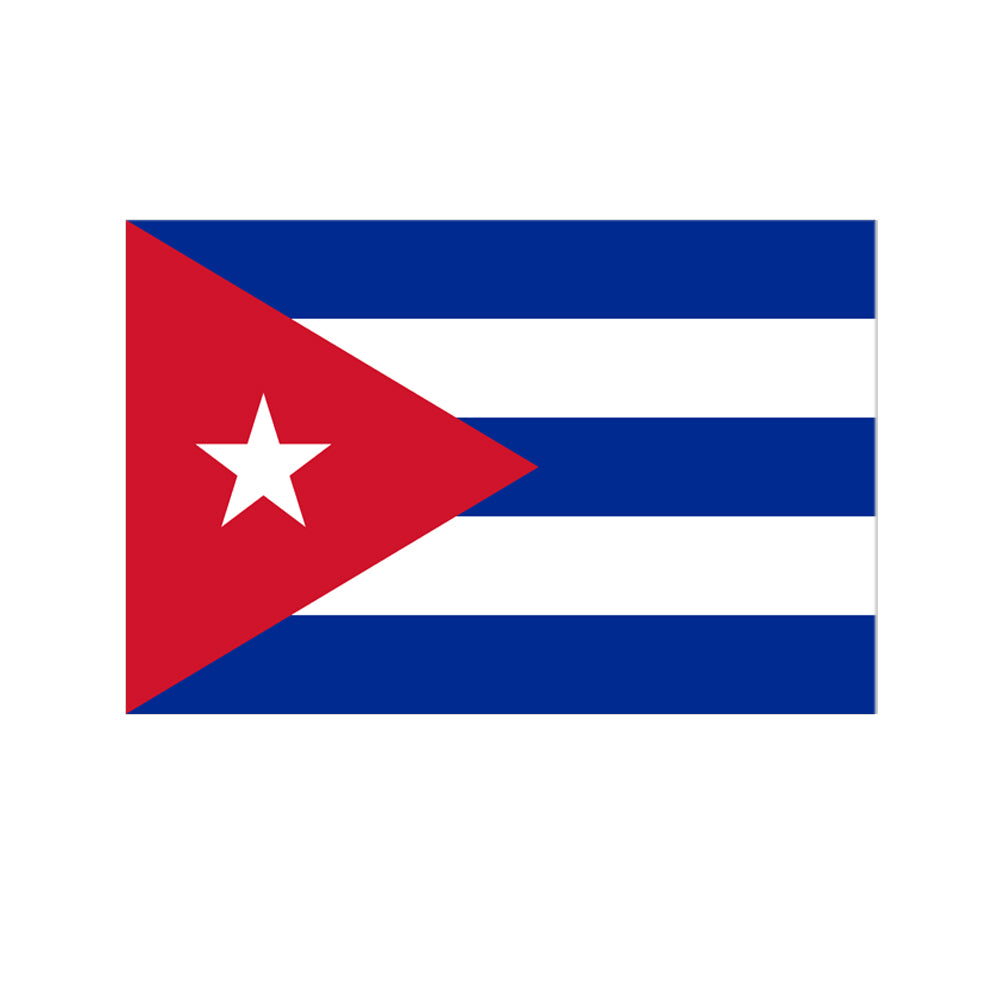 Cuban Polyester Fabric Flag 5ft x 3ft