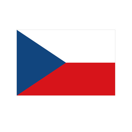 Czech Republic Polyester Fabric Flag 5ft x 3ft