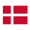 Denmark Polyester Fabric Flag 5ft x 3ft