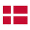 Denmark Polyester Fabric Flag 5ft x 3ft
