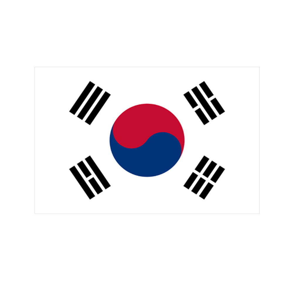 South Korean Polyester Fabric Flag 5ft x 3ft