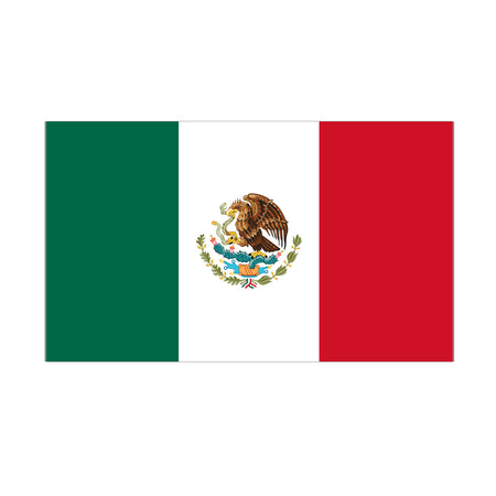 Mexican Polyester Fabric Flag 5ft x 3ft