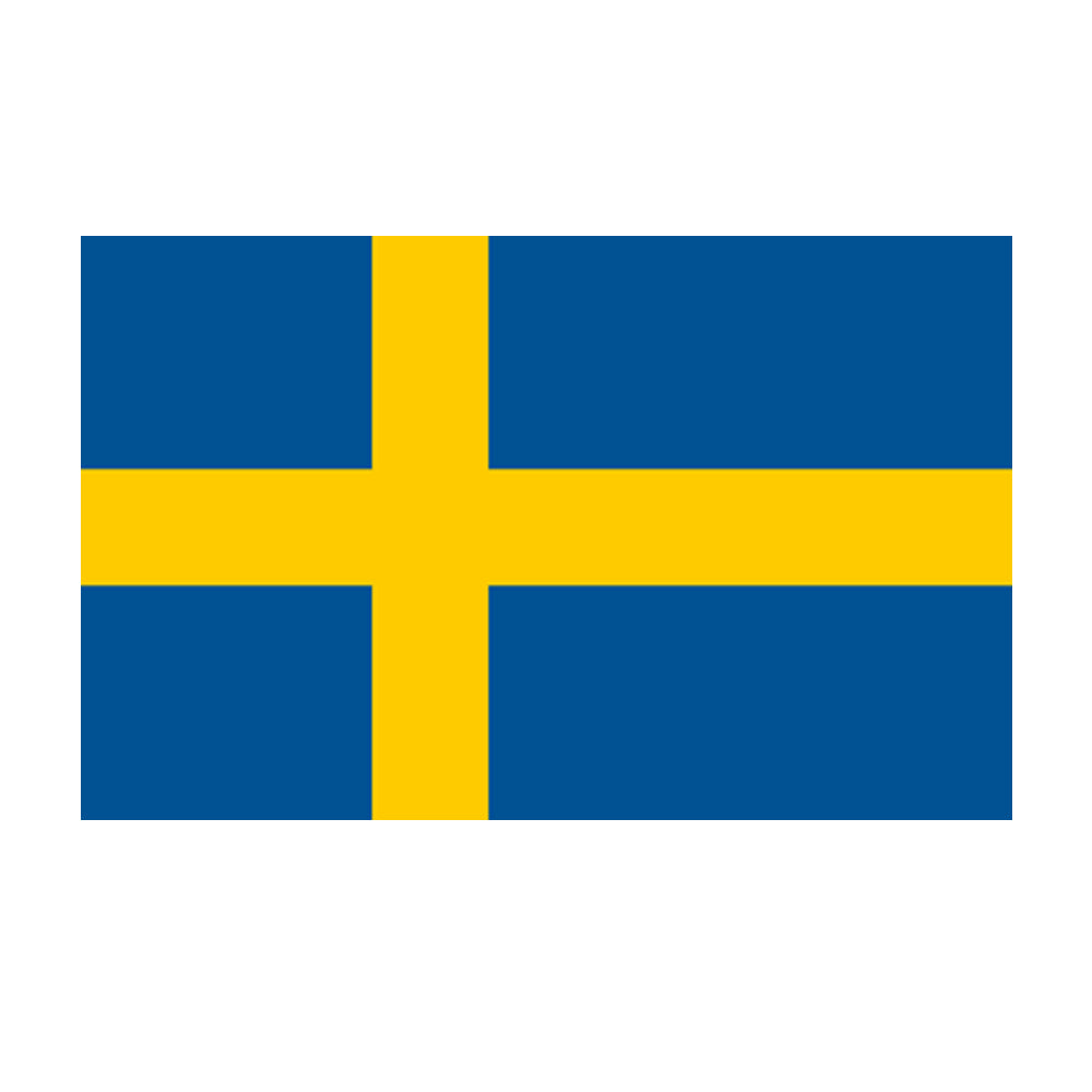 Swedish Polyester Fabric Flag 5ft x 3ft