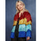 Festival Fringed Tinsel Jacket - Multi Coloured - One Size