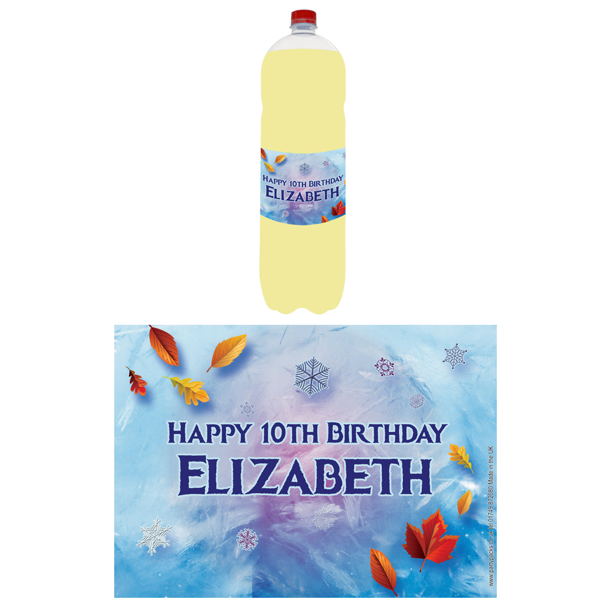 Personalised Bottle Labels - Let It Go - Pack of 4