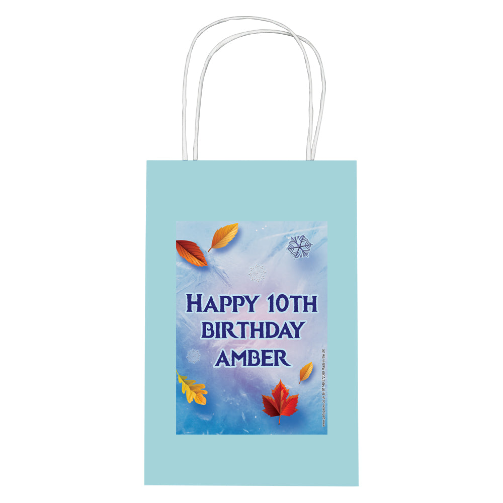 Personalised Let It Go Paper Party Bags - Pack of 12