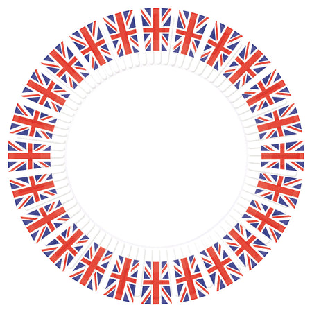 Great Britain Union Jack Flag Paper Plates