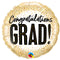 Congratulations Grad Gold Confetti Foil Balloon - 18
