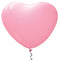 Giant Pink Heart Shaped Latex Balloons - 29