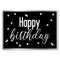 Glitz Black & Silver Happy Birthday Poster Decoration - A3