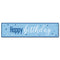Glitz Blue Happy Birthday Banner - 1.2m