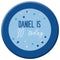 Personalised Glitz Blue Badge - 58mm