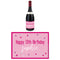 Personalised Wine Bottle Labels - Glitz Pink - Pack of 4