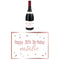 Personalised Wine Bottle Labels - Glitz Rose Gold - Pack of 4