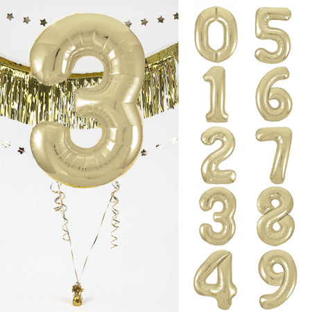 Inflated Single Number Gold Giant 35