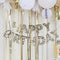 Gold Happy Birthday Fringe Bunting - 1.5m