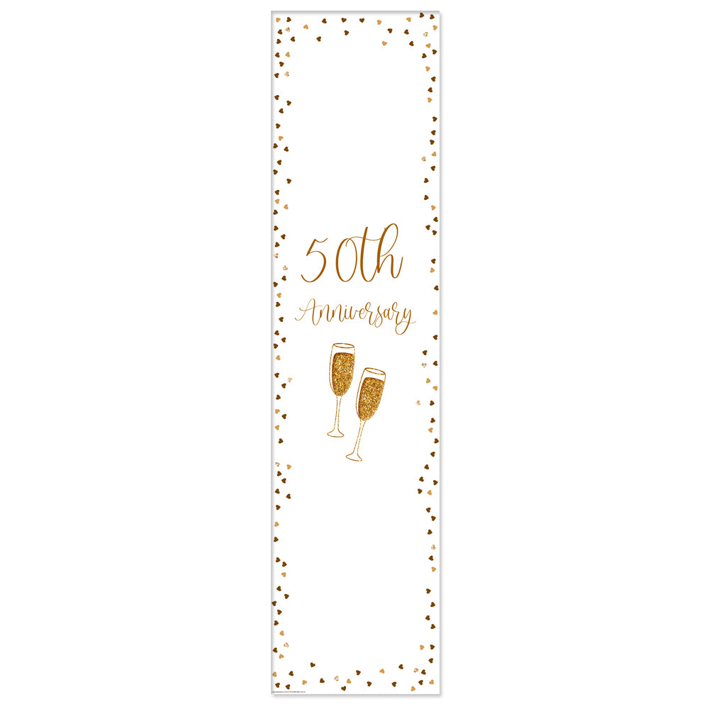 50th Golden Anniversary Portrait Banner 120 x 30cm