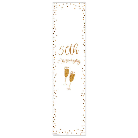 50th Golden Anniversary Portrait Banner 120 x 30cm