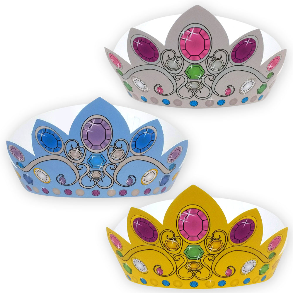 thumbnail image 2 of Queen Crown Princess Tiara Costume Hat Gold Silver Royalty Adjustable Size NEW 2 of 4