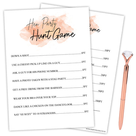 Hen Night Hunt Game - Pack of 8