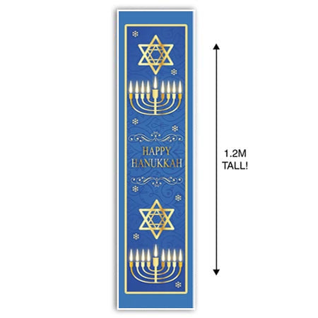 Hanukkah Portrait Wall & Door Banner Decoration - 1.2m