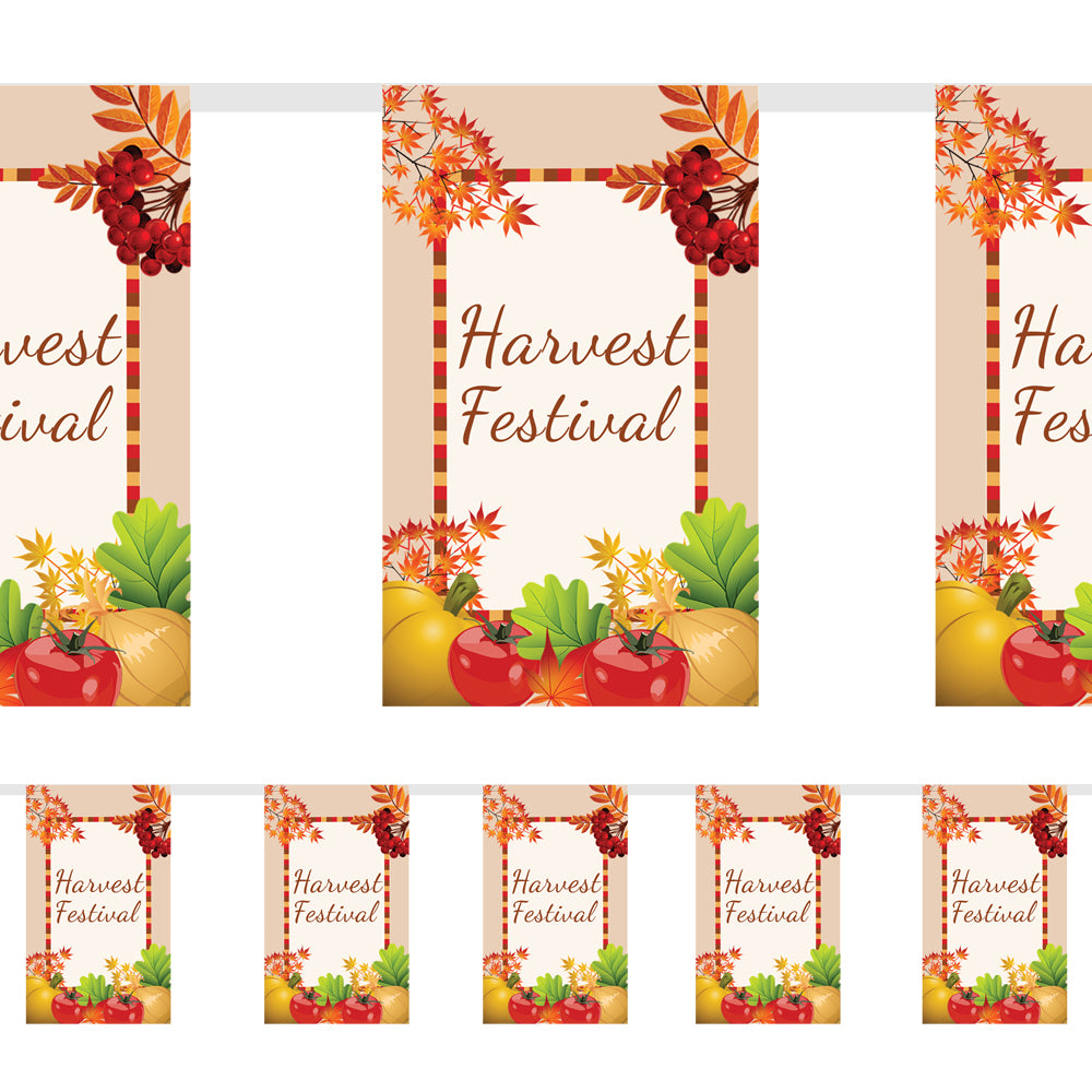 Harvest Festival Flag Bunting 2.4m