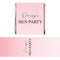 Personalised Chocolates - Pink Hen Party - Pack 16