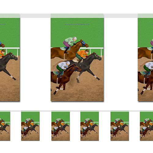Horse Racing Paper Bunting - 2.4m