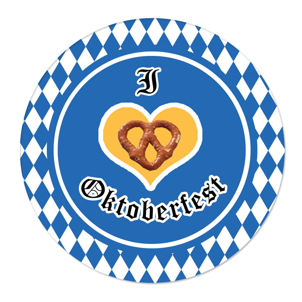 I Heart Oktoberfest Stickers - 5cm - Sheet of 15