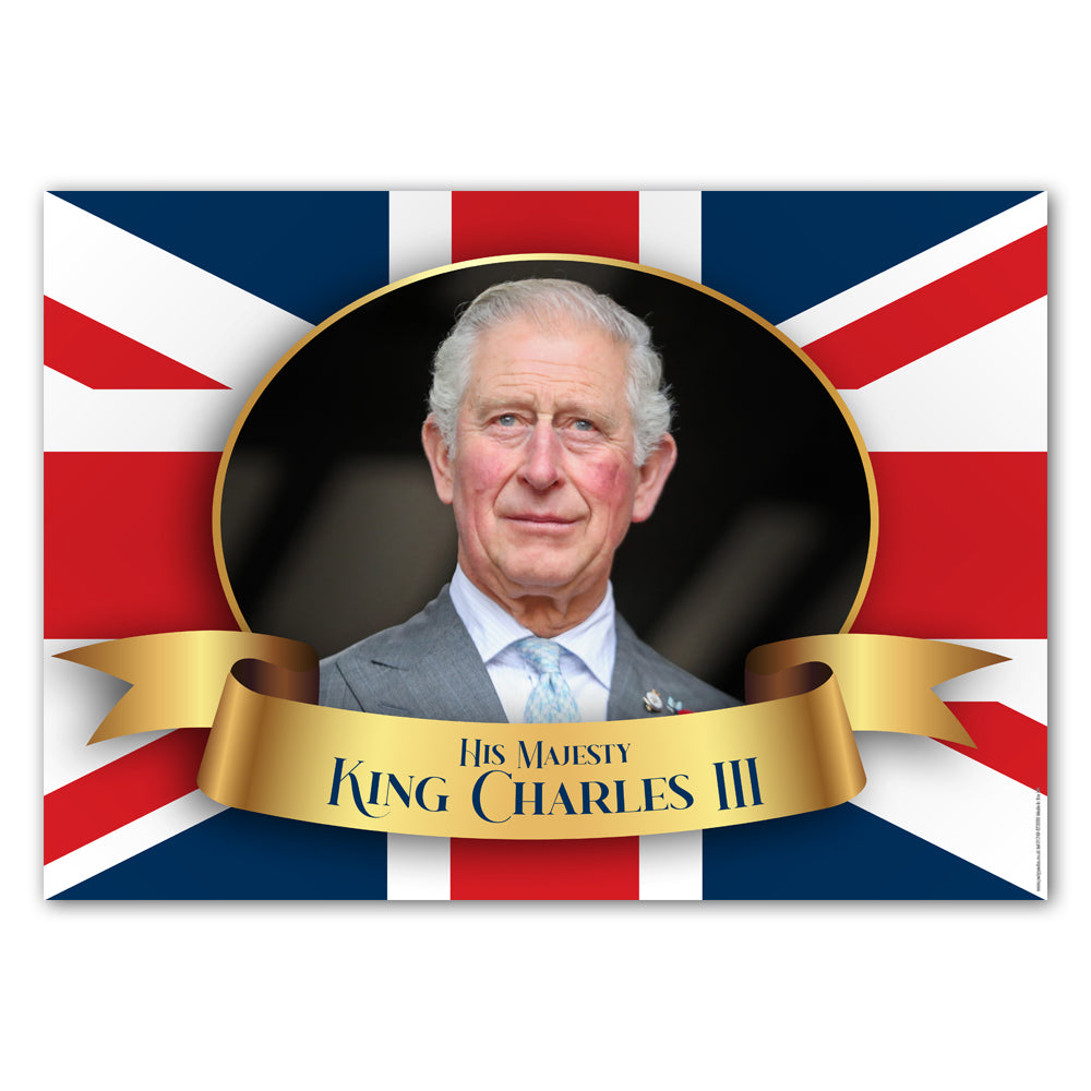 His Majesty King Charles III Wall Poster Decoration - A3