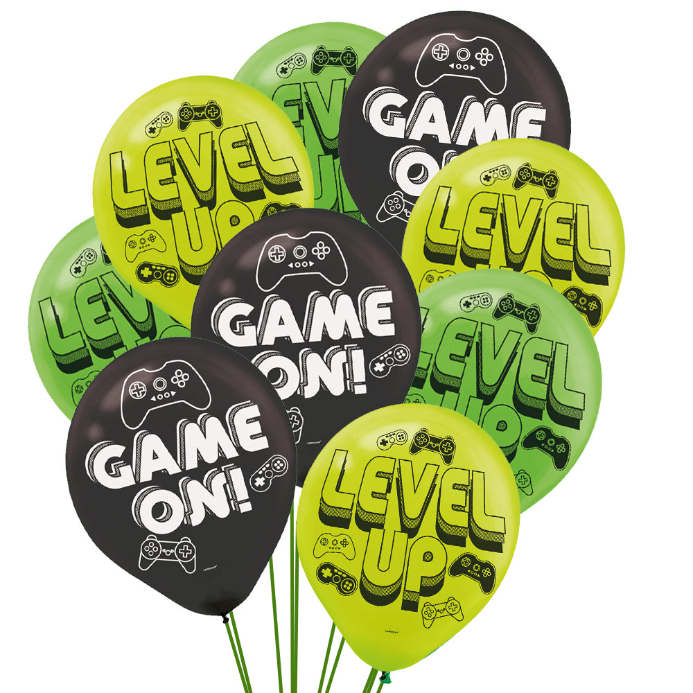 Level Up Gaming Latex Balloons - 11" - Pack of 6