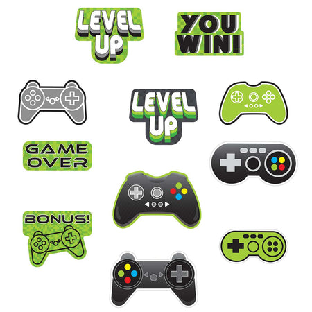 Gamer Level Up Card Cutouts