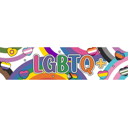 LGBTQ+ Banner - 120cm x 30cm