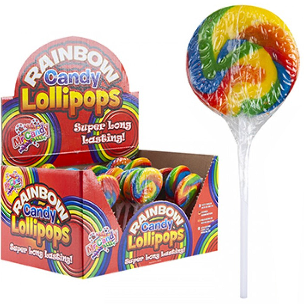 Rainbow Swirl Lollipop - 20g - Each