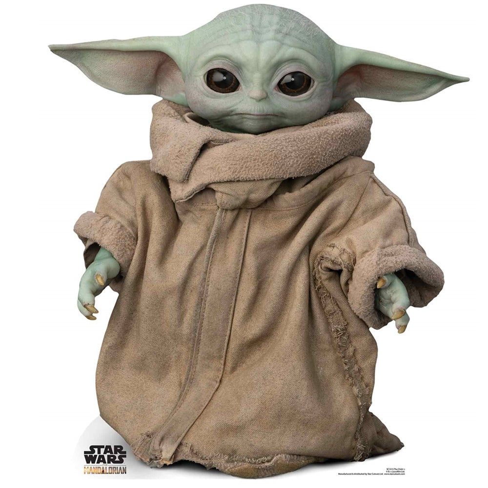 Star Wars Baby Yoda The Mandalorian Cardboard Cutout - 89cm