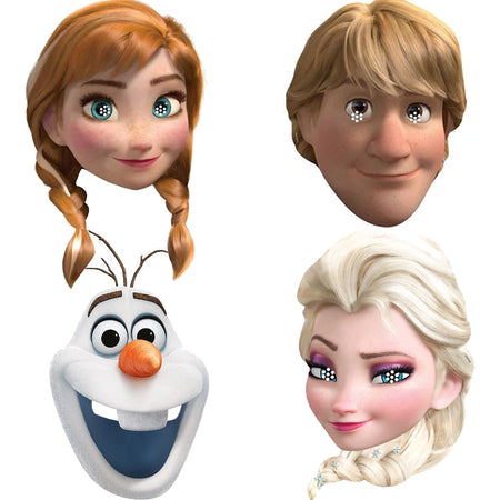 Frozen Card Masks- Pack of 4