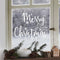 Merry Christmas Window Sticker - Pack of 2